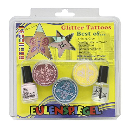 Preisvergleich Produktbild Eulenspiegel 730003 Glitzer Tattoo Set Best of XL