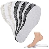 5 Pairs Thin Insoles for Men Unisex Breathable Shoe Inserts Replacement for Women Soft Cushioning Insoles Inserts Double Layer Innersoles for Woman 1-8 Men 7-11, Latex Foam