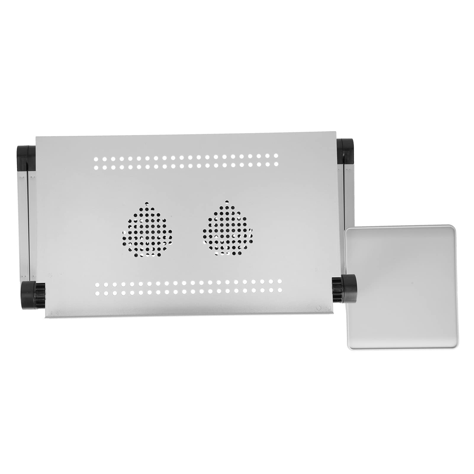 Fdit Stół Laptopowy z Aluminiowej Stali z Wentylatorem, Regulowana