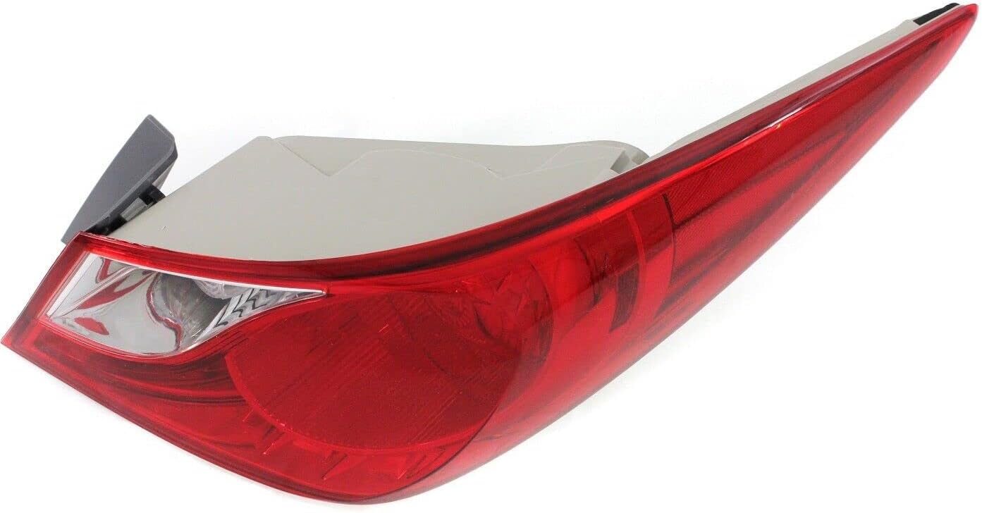 Tail Light For 2011 2012 2013 2014 Hyundai Sonata - Fits Passenger Side - Tail Light Assembly Includes Lens, Housing, Bulb - Replacement For 92402-3Q000