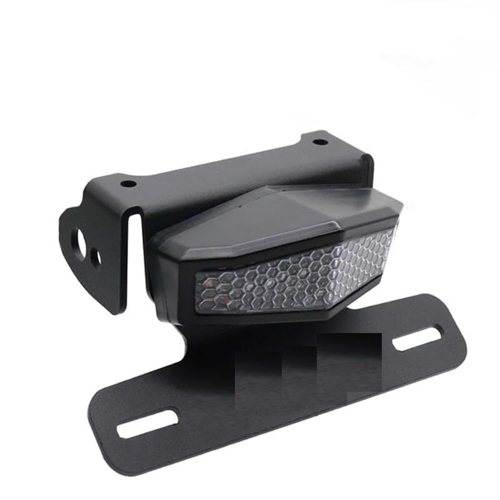 Support de Plaque Moto Suzuki DRZ 400 Anti Vibrations avec Feu Arrière Cadre Noir