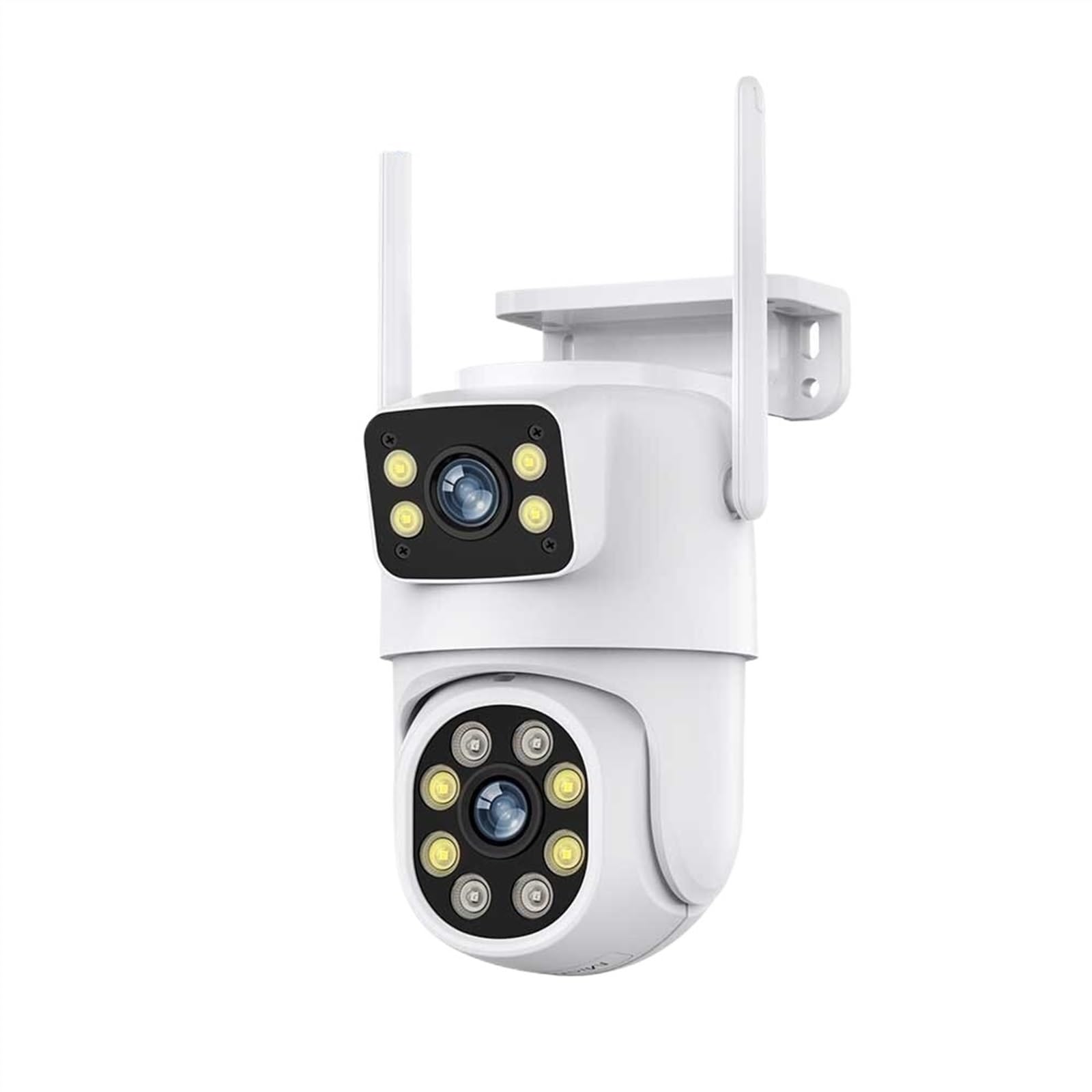 CVFRDD 8MP PTZ Camera Outdoor Night Vision Dual Screen Human Detection 4MP Security Protection CCTV Surveillance IP Camera(8MP with 64G Card)