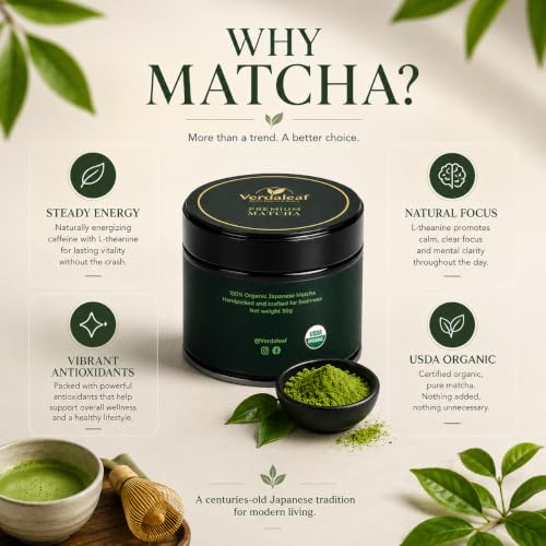 Té verde matcha 50g ceremonial orgánico miniatura 5