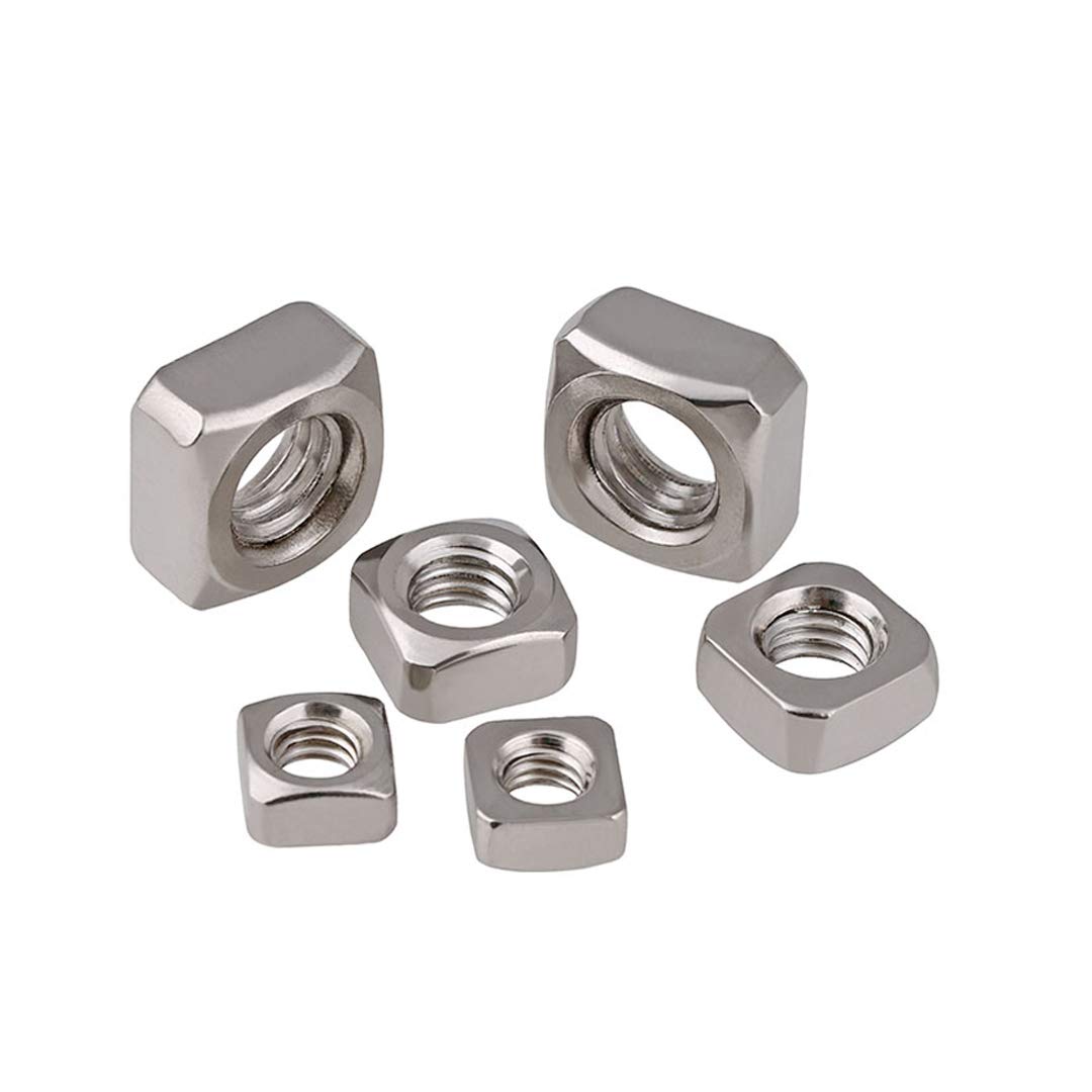 Dadi Quadrati VGOL M8 In Acciaio Zincato - Set Da 20 Pezzi Per Fai-Da-Te E Professionisti Dadi Zincati 20x20x6mm Mobili Macchinari