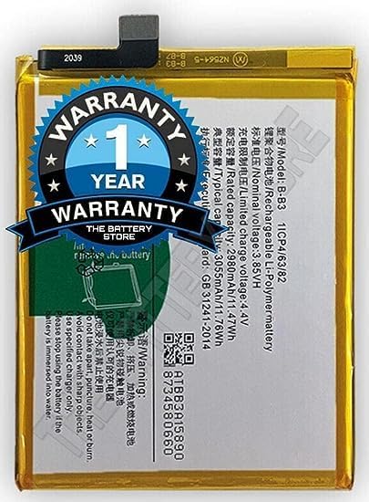 Image of THE BATTERY STORE Original B-B3 Battery for Vivo V5 Plus /1611 / X9 / X9i / X9 Plus Battery with 1 Year Warranty**** (PPP229)