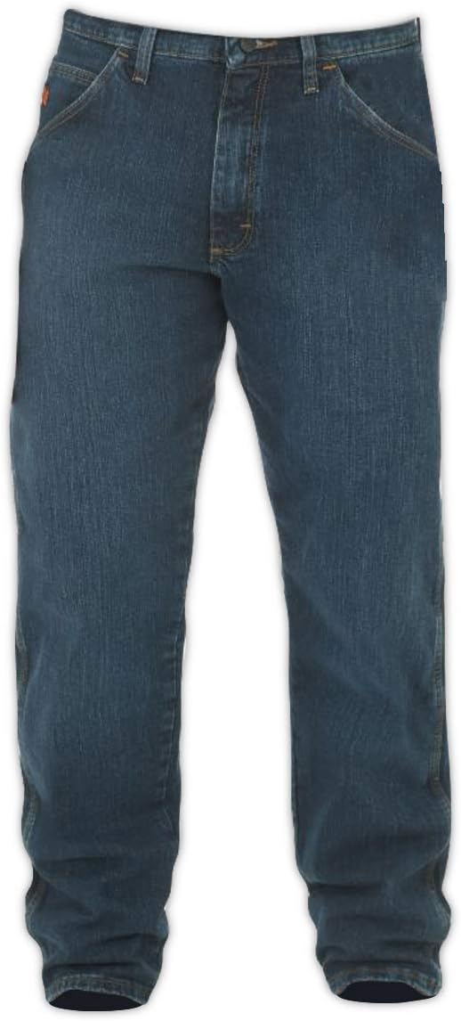 Wrangler FRAC50M32X30 FR Men's Dual-Hazard Relaxed-Fit Jeans, 32x30, Blue