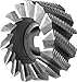 F&D Tool Company 35104 Cobalt Roughing Shell Endmills, 3" Diameter, 1-3/4" Width of Face, 1-1/4" Hole Size, 10 Number of Teeth