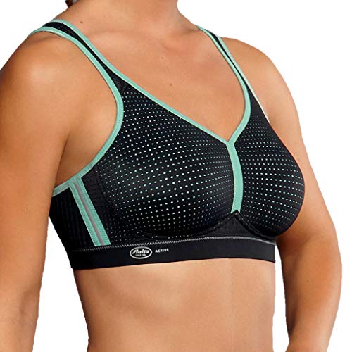 Preisvergleich Produktbild Anita - Performance - Sport BH (75 B Schwarz / Pool Blue)