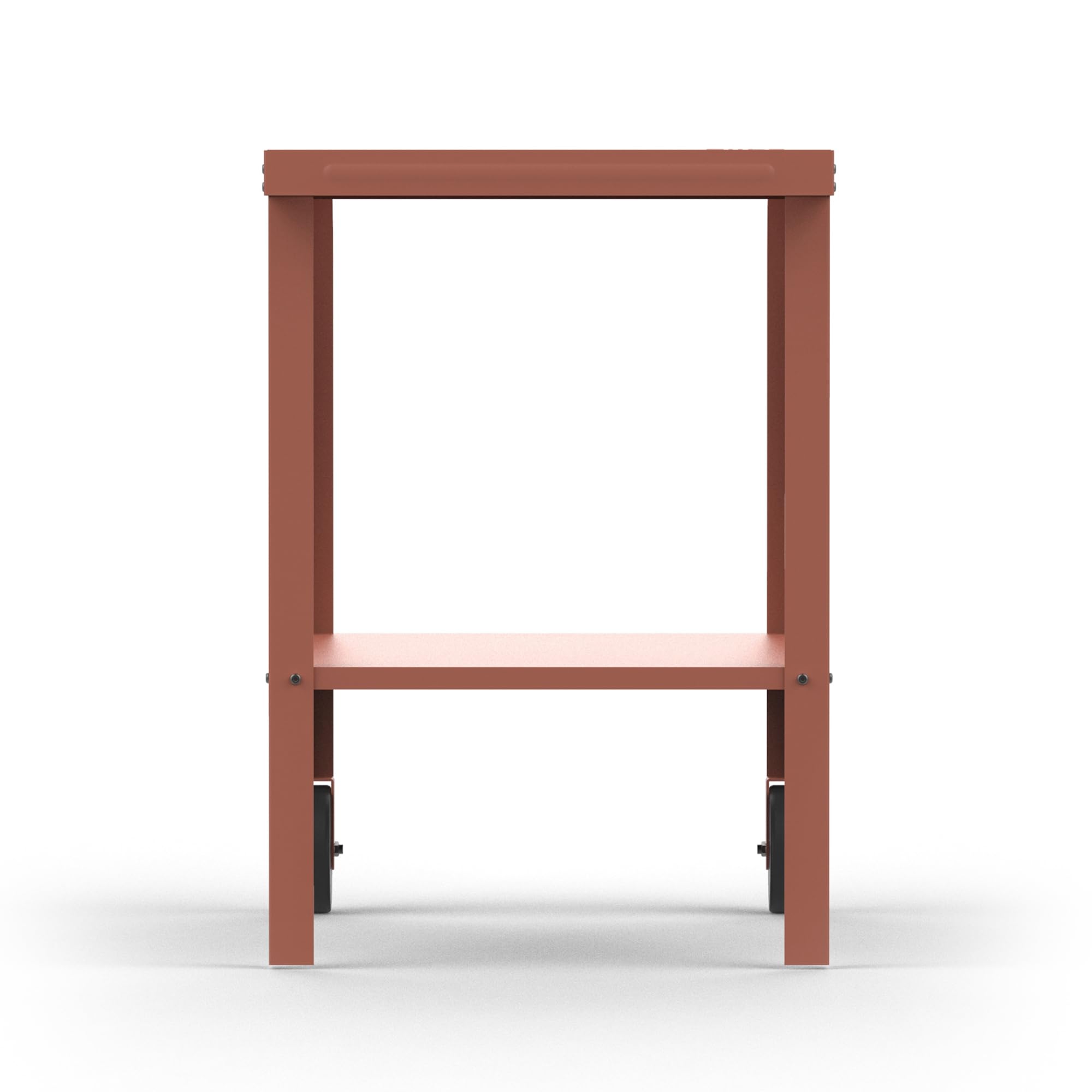 ZiiPa - Desserte Extérieure Vallone Terracotta - Table d'Appoint pour Four à Pizza & Barbecue - Compatible Fours Piana à Pellets & Gaz - Acier Thermolaqué - Rangement Intégré - 4 Coloris