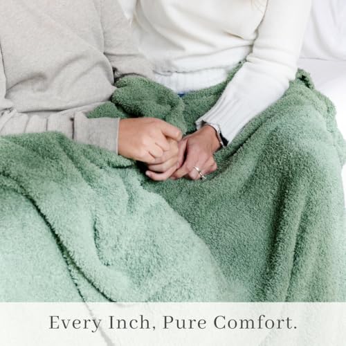 Image of Saranoni Bamboni Luxury Baby Blanket | Cozy & Soft Plush Receiving Blankets | Perfect for Girls & Infant Baby Boy Blankets | Olive - 30 inch x 40 inch