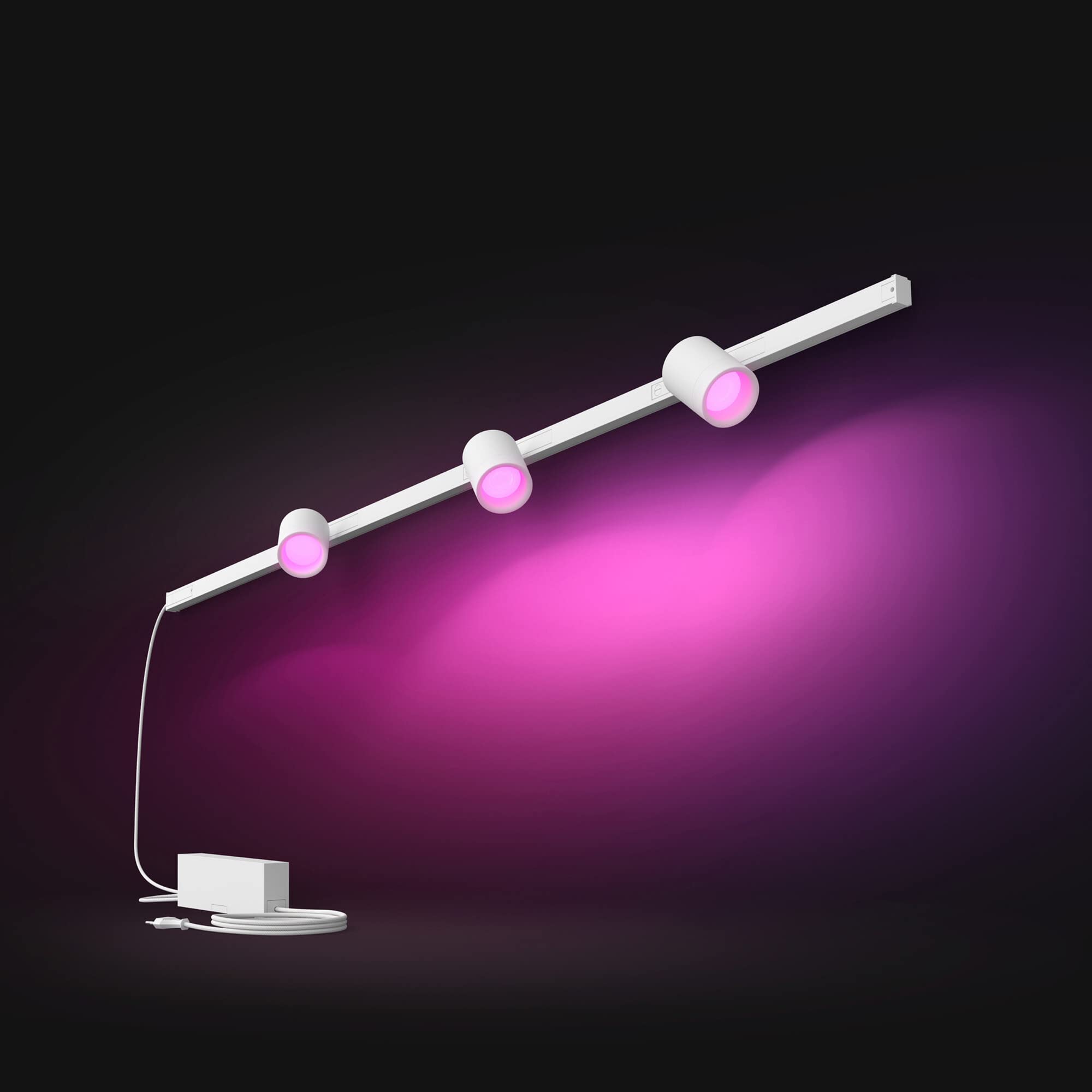 Philips Hue Zestaw bazowy Perfio (ścienny) + 3x Reflektor Perifo (biały)