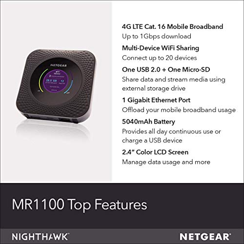 NETGEAR Mobiele WLAN-router met simkaart | 4G LTE router mobiel | tot 1 Gbit/s downloadsnelheid | mobiele hotspot voor… - Image 7