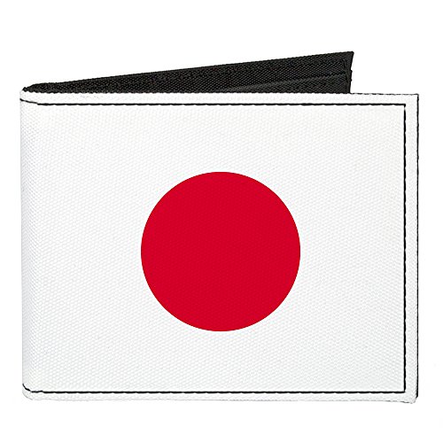 Buckle-Down Canvas Bi-fold Wallet-Japan Flag