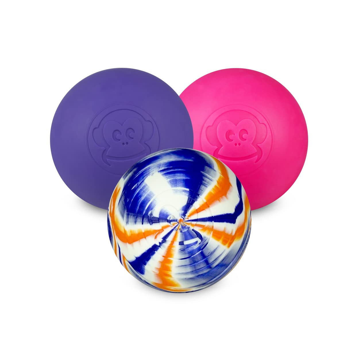 Captain LAX Massageball Original - Lacrosseball, Hartgummi, mit den Maßen 6 x 6 cm geeignet für Triggerpunkt- & Faszienmassage/Crossfit