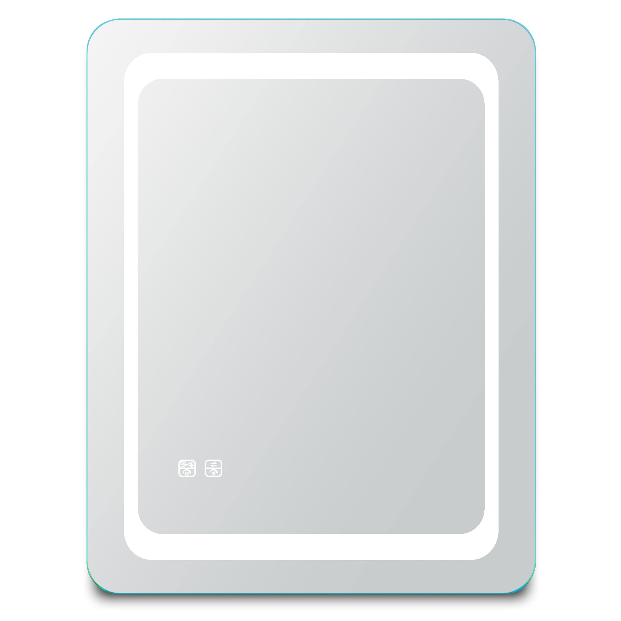 LIMORELI LED Bathroom Mirror, Oblong Frameless Wall Mounted Mirror ...