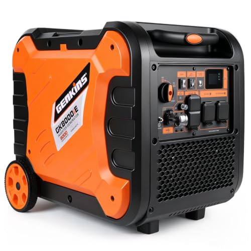 Genkins 8000W Portable Quiet Inverter Generator for Home, Electric Start
