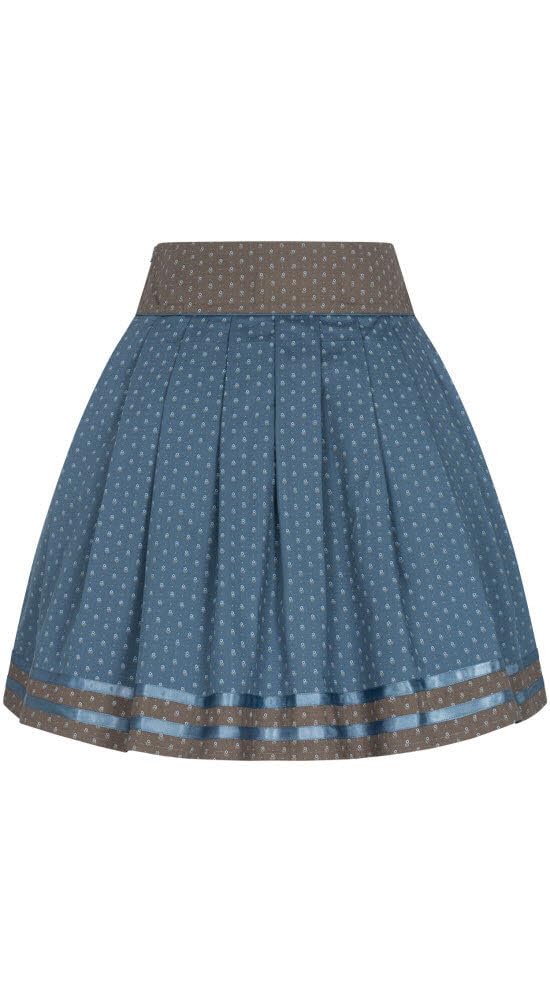 Nübler Rock Damen - Trachtenrock, Moderne bayrische Tracht, Rock Gerlinde in Rauchblau