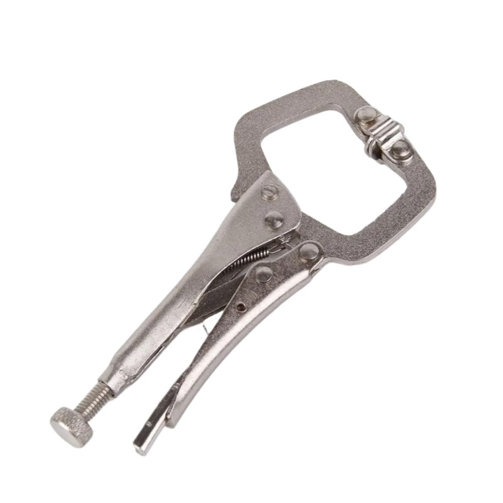 HYQOUKLR Locking C Clamp Grip Pliers, Steel Locking Pliers C Clamp Vise Grip Welding Woodworking Tenon Locator 5-18 in(5in)