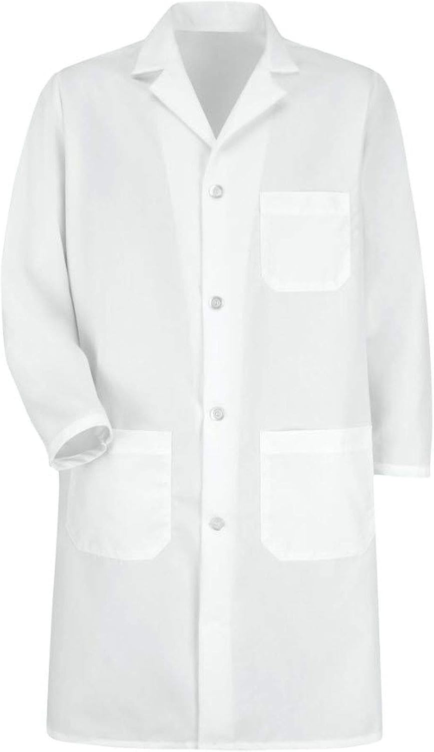 Averill's Sharper Uniforms Men's Four Regular Buttons/Exterior Chest Pocket Lab Coat