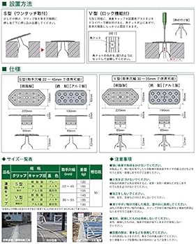 Amazon | コンクリート側溝蓋用 溝蓋キャップ 鉄製 V型（ロック