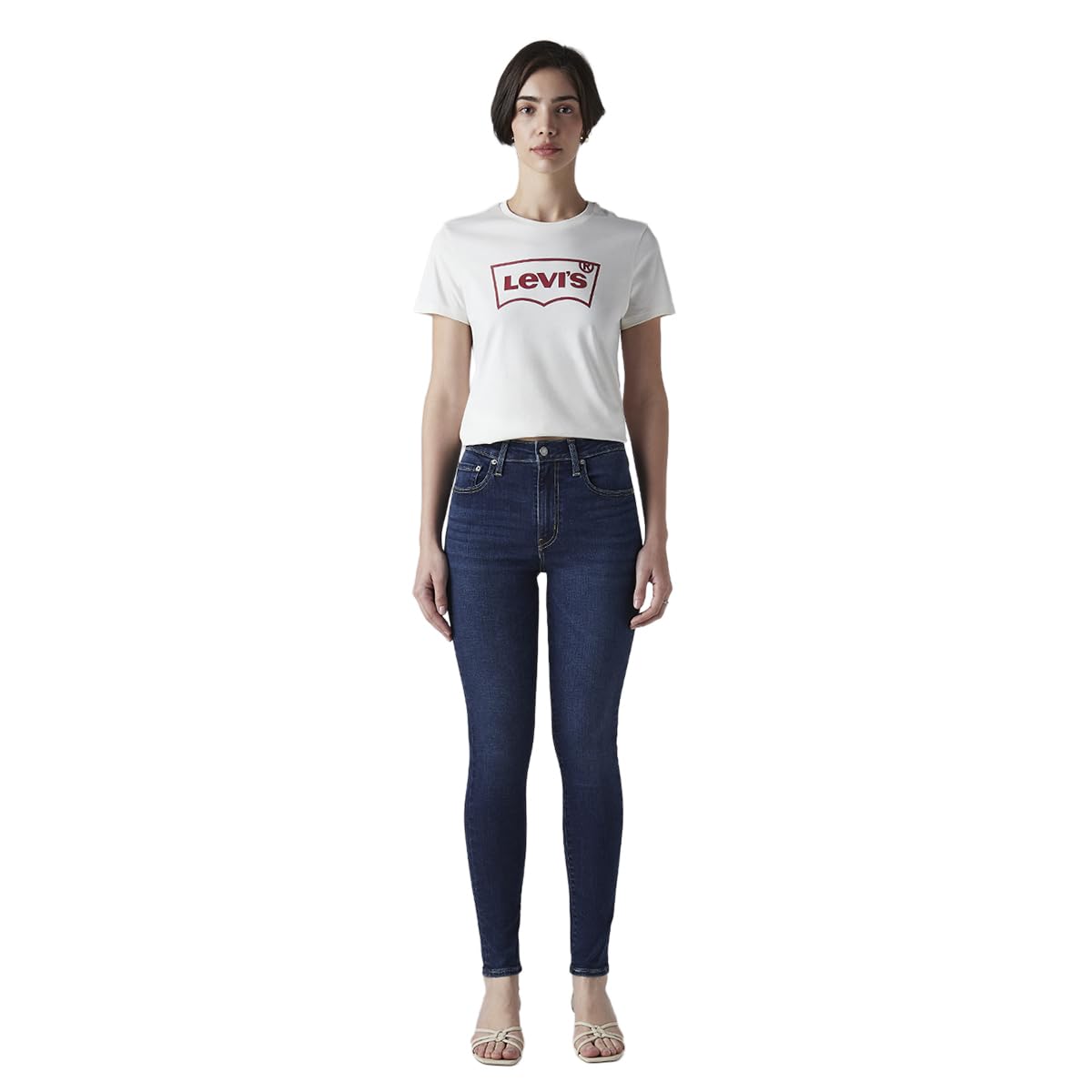 levi's Women's 721 Dark-Blue Skinny fit high Rise Jeans-picture-12