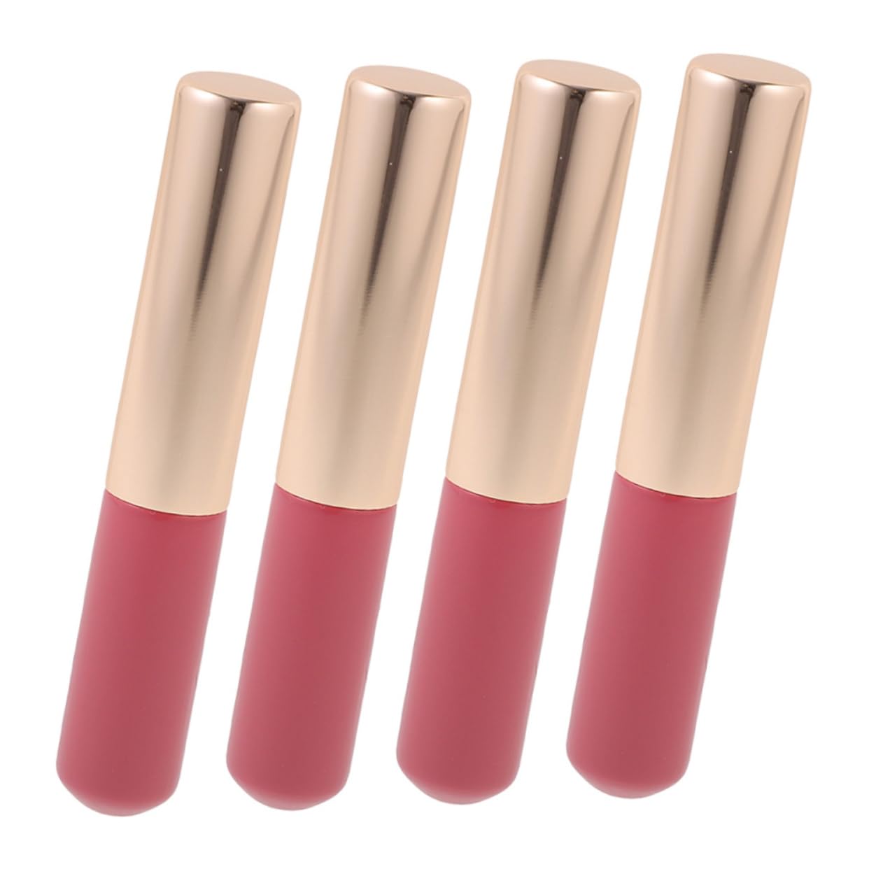 BELLIFFY Ergonomic Small Size Lip Brush Set 4pcs Silicone Lip Makeup Brush for Lipstick Balm Gloss Concealer