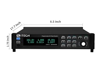 ITECH Bench Programmable AC Power Supply 300V/3A/300VA Lab AC Power Source IT-M7721L