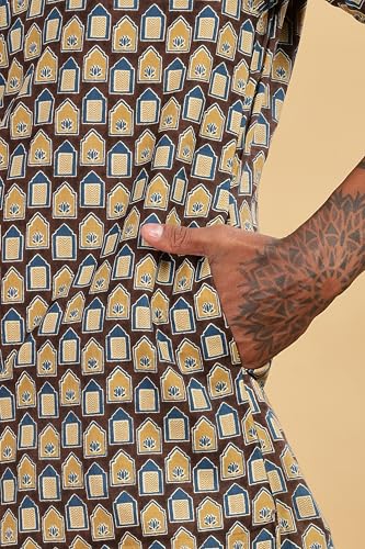 Image of BE ACTIVE Cotton Kurta for Men | Traditional and Classy Design | Indian Kurta | Full Sleeve Kurta