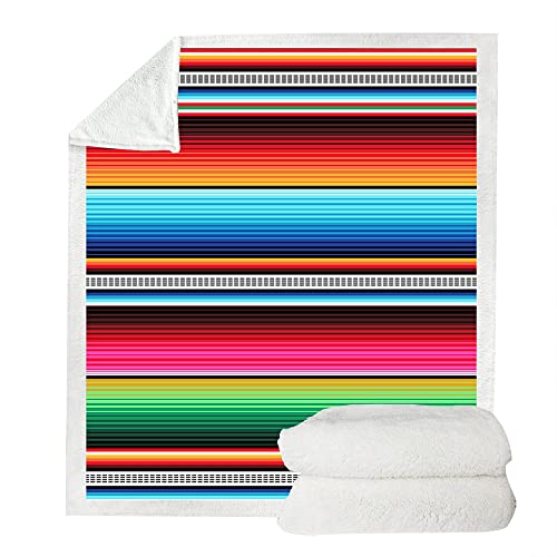 Juirnost Mexican Blanket Cinco De Mayo Blanket Mexican Blankets And Throws Fiesta Blanket For Women Colorful Blanket Soft Cozy Warm Plush Fleece Blanket Gift For Woman Couch Bed Living Room 50"X60" #TOP4