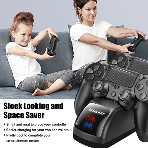 Ps4 Controller Charger Station,Glowant Fast Ps4 Dual Ps4 Controller Charger Station With Led Indicator #TOP5