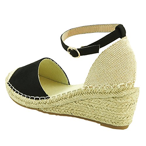 Moda Donna Scarpe Espadrillas Sandali Scamosciati