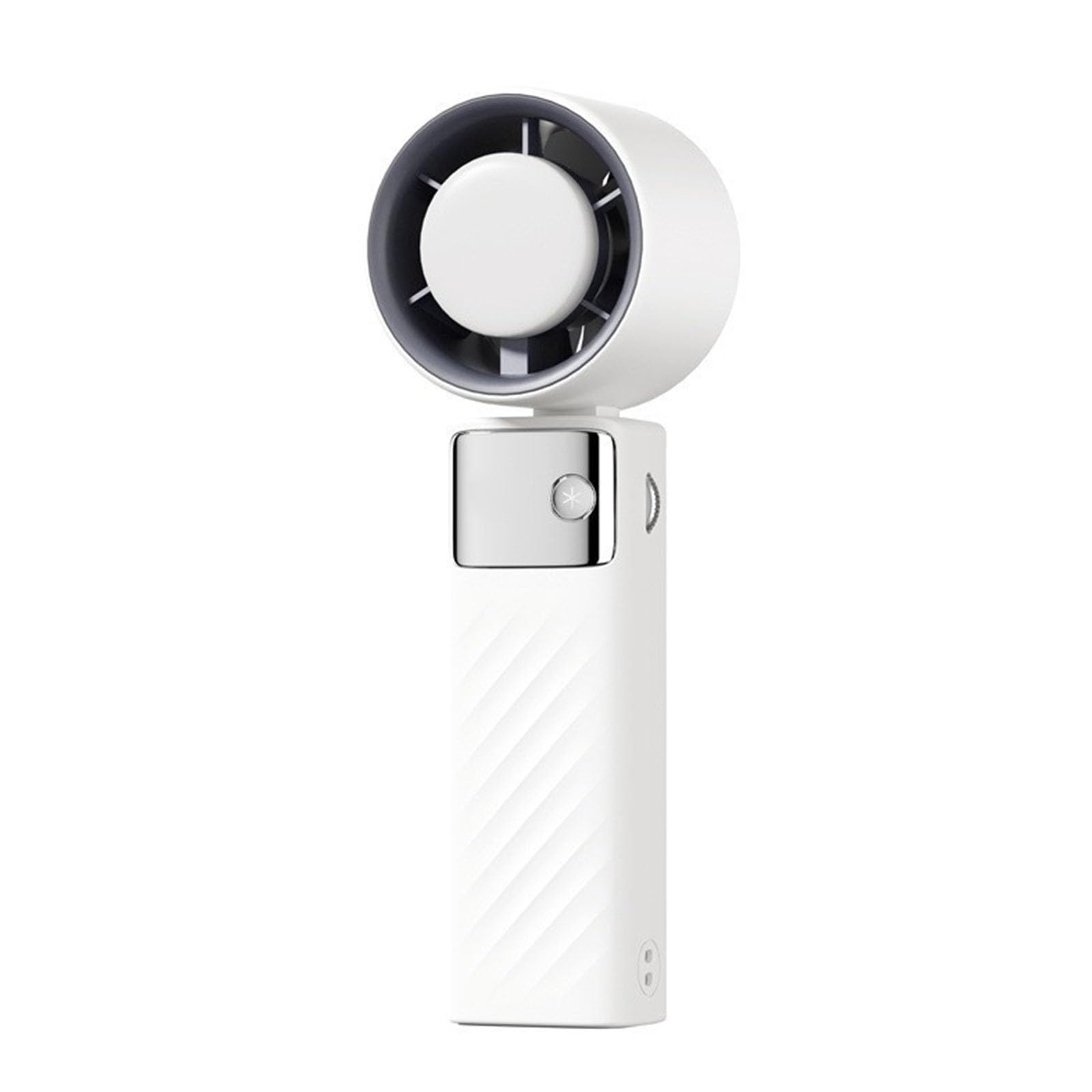 TAZIZI Air Cooling Fan Travel Small Desk LED Display Small Pocket Quiet with 3000mAh Battery ABS Texture Hand