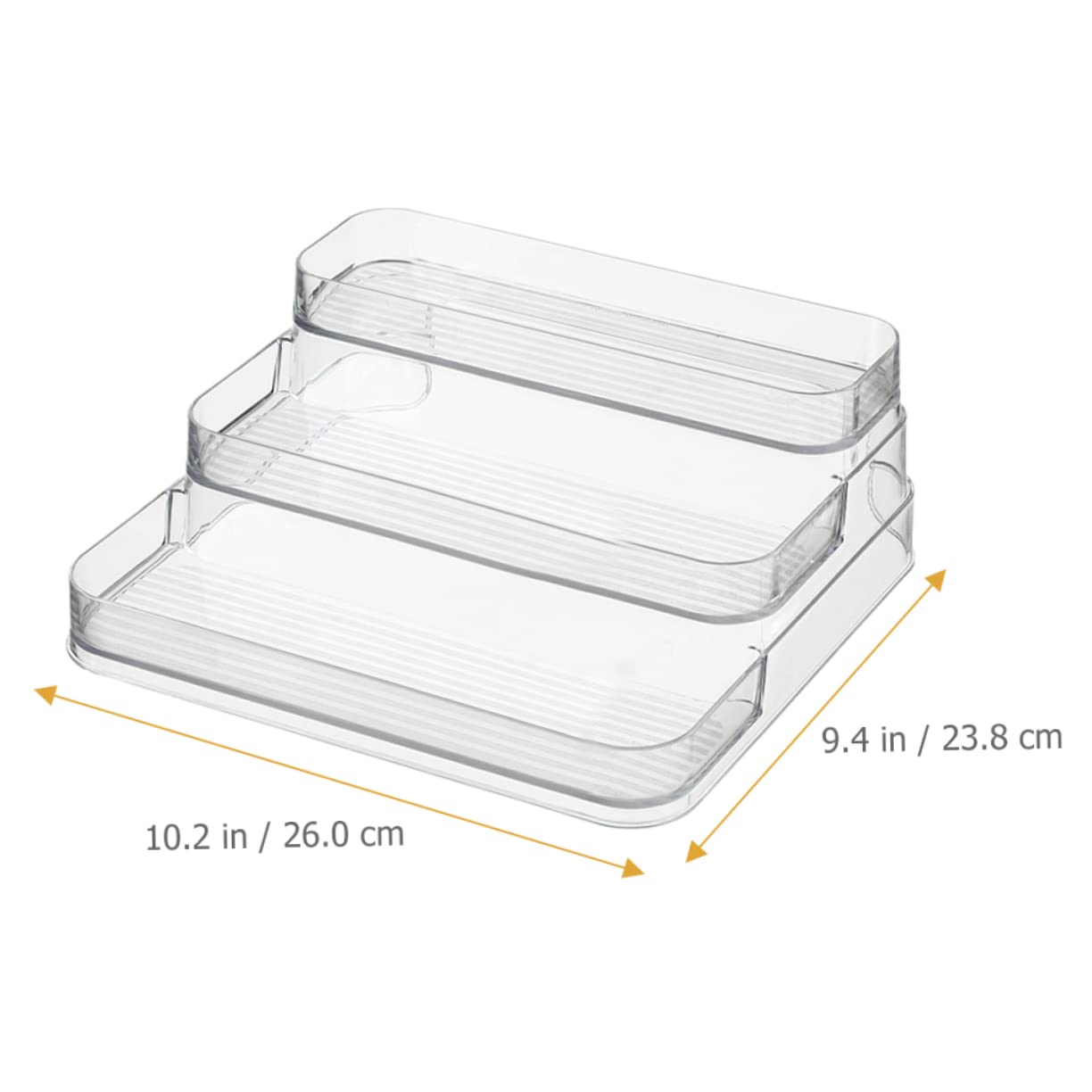 Garneck Kosmetischer Organizer Gewürzspeicherbehälter mit Stufigem Design Platzsparend für Küche Büro und Schlafzimmer für Gewürze und Haushaltsgegenstände