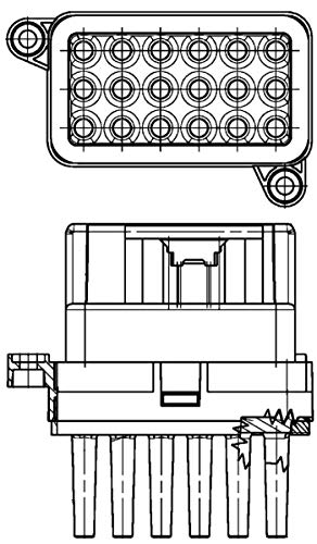 MAHLE A/C blower regulator and resistor �G�A�R�������@�p���M�����[�^�[�ƒ�R�� FORD C-MAX (DM2) 1.6 02.2007-09.2010 ABR 95 000P