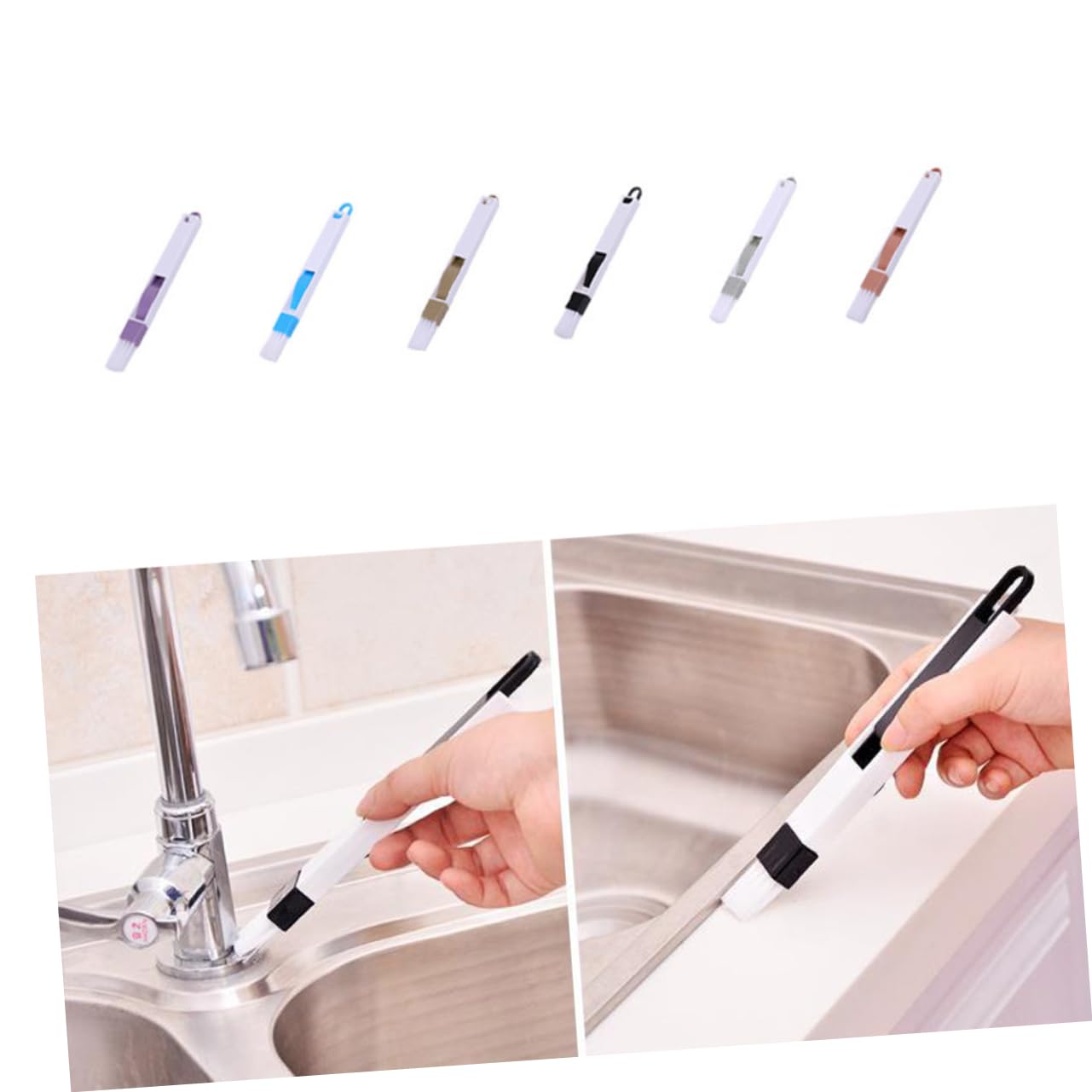 FOMIYES 3pc 2 1 Keyboard Cleaner Brush for Cleaning Window Groove Cleaning Brush Keyboard Cleaning Brush Groove Gap Cleaning Tools Cleaning Brush Supplies Window Cleaning Brush Black