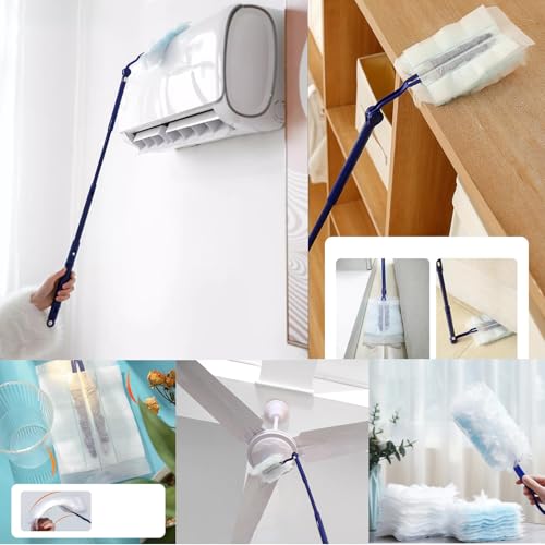 Image of 44 pcs Duster Refills for Swiffer Dusters, 40 Count Disposable Duster Refill Heavy Duty Dusters Refills Replacement Head 1 Long-Handled Brush and 2 Short-Handled Brushes, with 1 Cleaning Brush