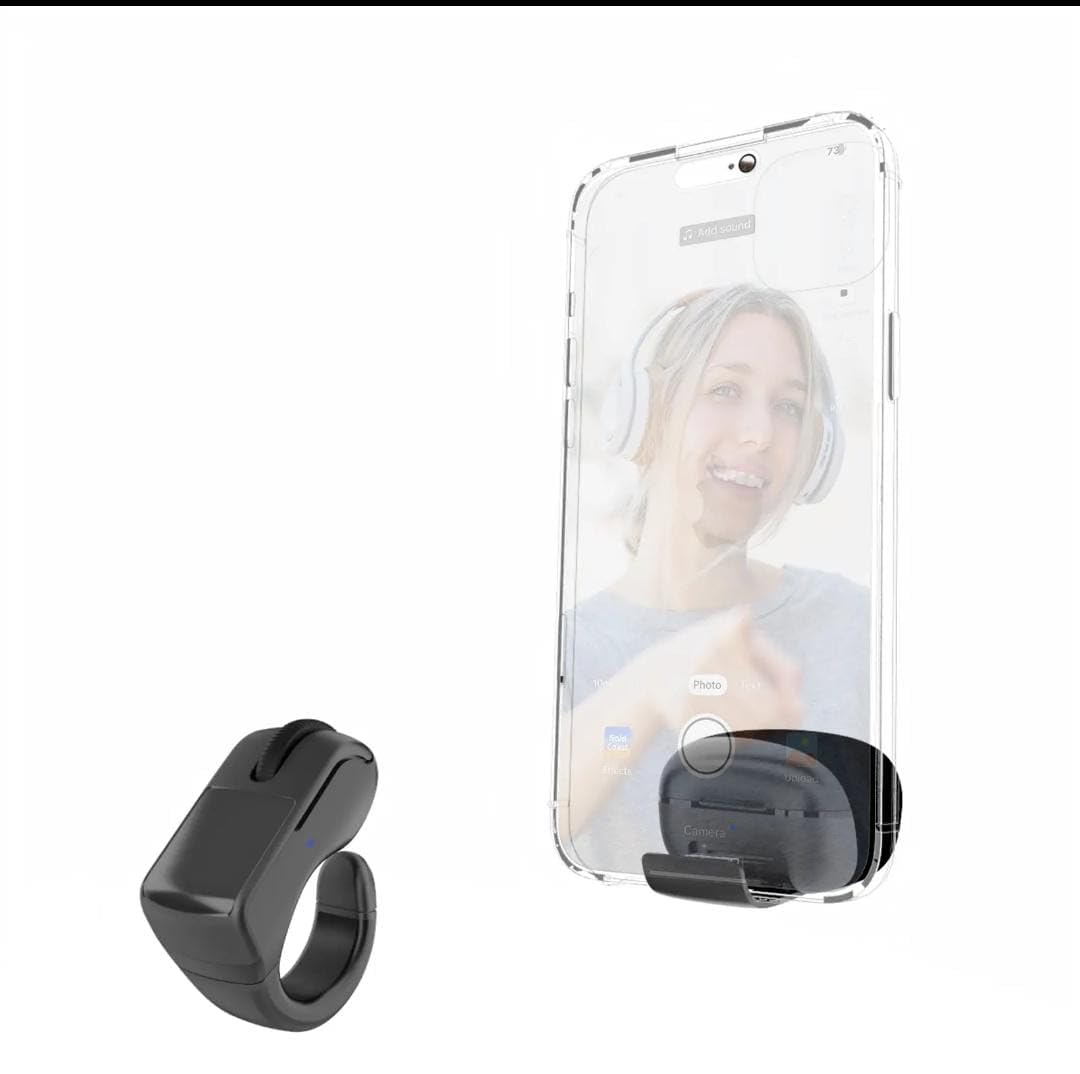 VBESTLIFE Scroll Ring, Air Finger Ring Mouse with Touchpad, Bluetooth