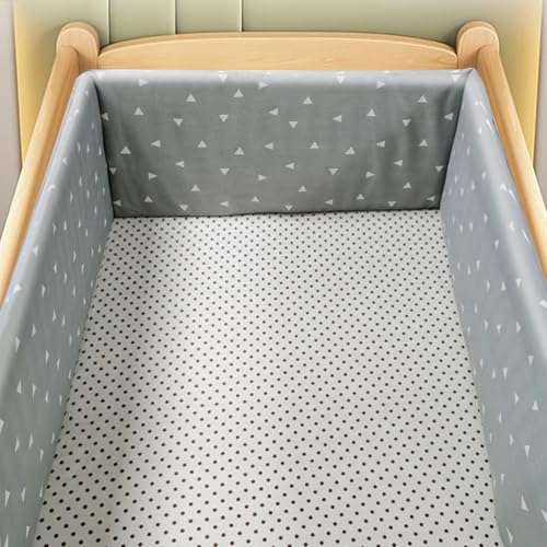 RZYW Chichoneras Cuna Transpirable Protector de Cuna Adecuado Protección Integral Suave Transpirable Alfombra Anticolisión para El Hogar Fácil,W10,220 * 30CM