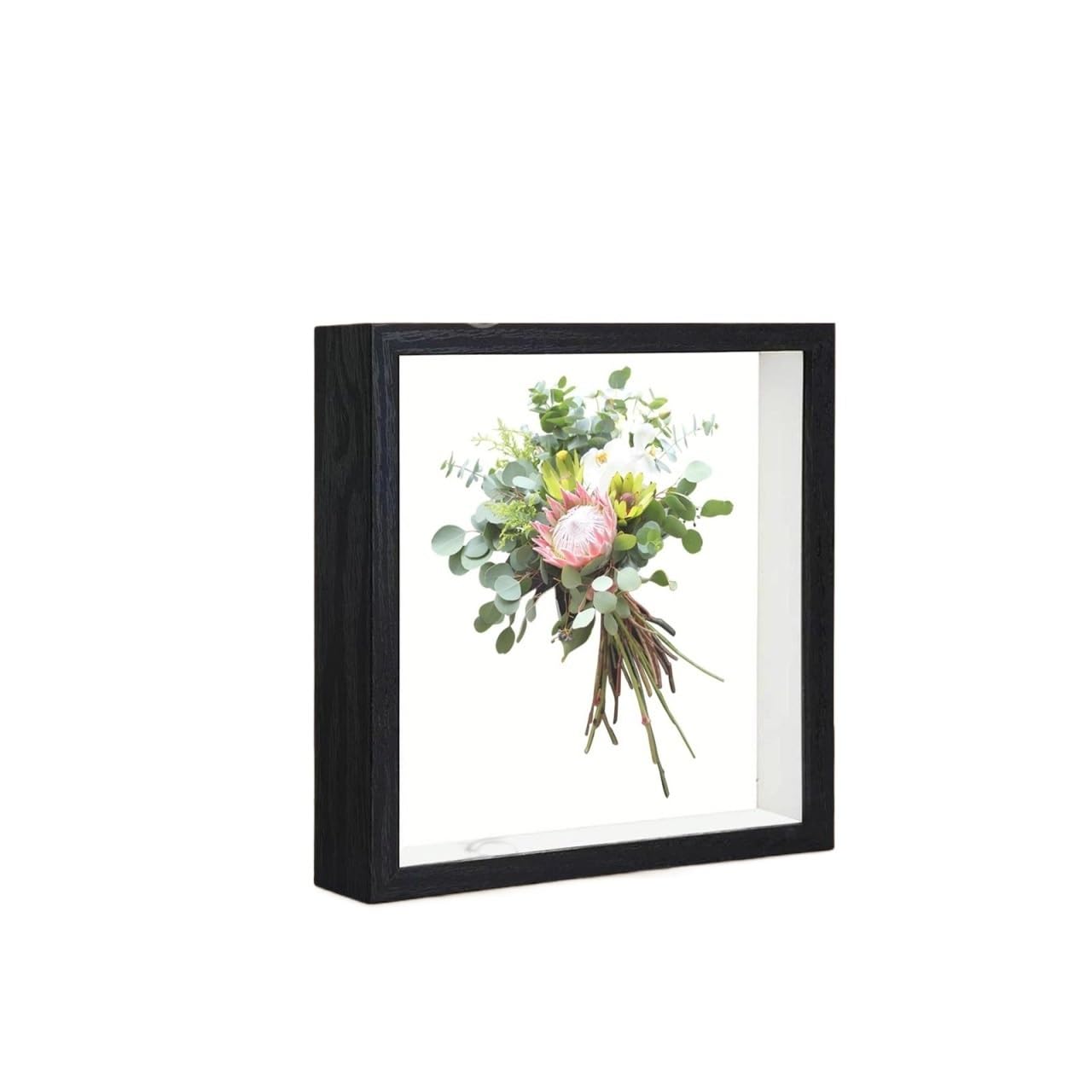 Shadowbox Frame, Square Wooden Shadow Box Frame Multicolor For Dried Flowers Tickets Keepsakes Awards Art(Color 3)