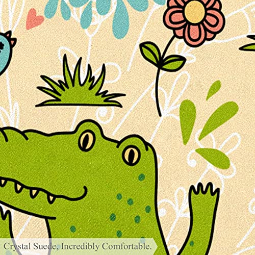 Tapis moderne antidérapant crocodiles mignons de haute qualité durable - 7