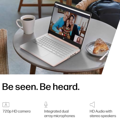 HP 14" 2026 Laptop, Intel Processor, Copilot AI, Office 365, 128GB Storage | 1TB Cloud Storage, Wi-Fi 6, HDMI, Long Battery Life, Pale Rose Gold, Windows 11 Home for Students & Everyday Computing - image 8