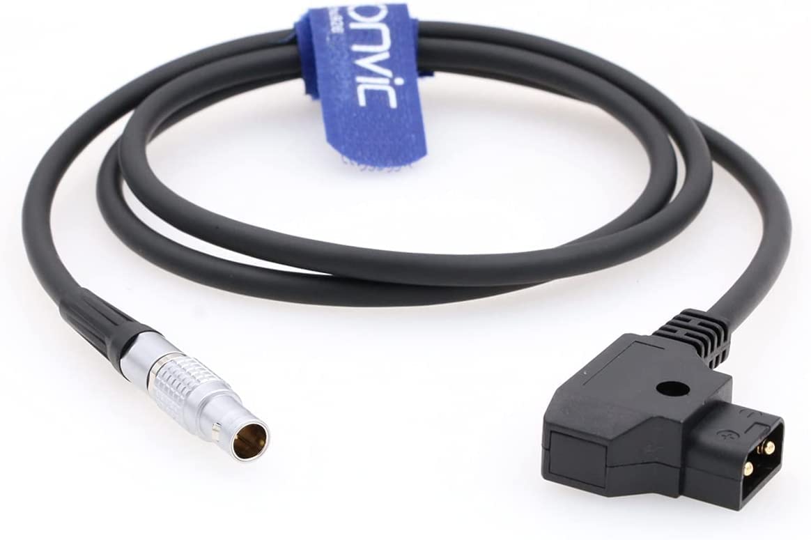EONVICD-TAP to 0B 2 Pin Male Power Adapter Cable for Teradek Bond ARRI RED Paralinx Preston Transvideo Offhollywood Switronix Panasonic (Straight 2Pin-45CM)