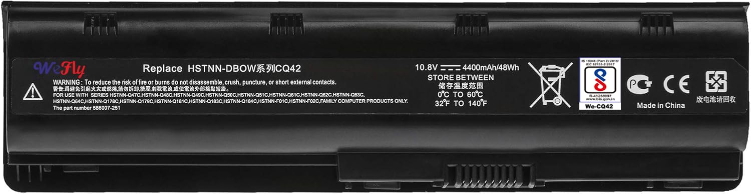Wefly MU06 CQ42 Laptop Battery Compatible for H/P 593553-001 MU06 593554-001 DV6 DV7 G62 MU09 Compaq Presario CQ43 CQ42 CQ43 DM4 636631-001 593562-001 593550-001 HSTNN-LB0W Laptop Battery (B0CNM2VHFB) Amazon Price History, Amazon Price Tracker