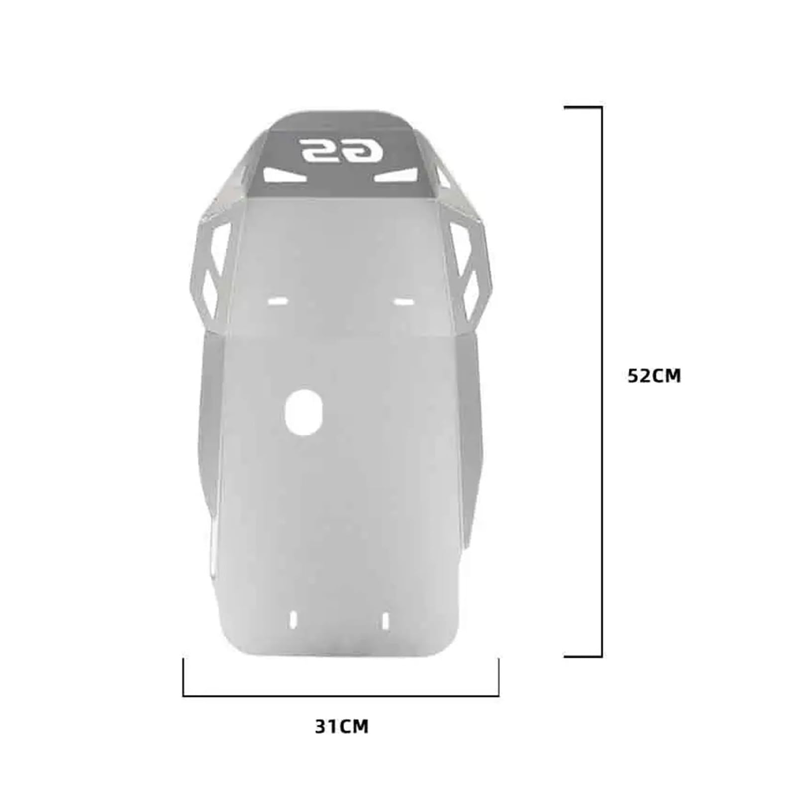 Placa Deslizamiento Motocicleta para BMW para F800GS 2024 2025 2026 Cubierta Protectora De Placa Deslizamiento del Chasis Motor La Motocicleta(Negro)