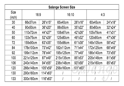 Pantalla para proyector 72 pulgadas 16:9 tela reflectante miniatura 3