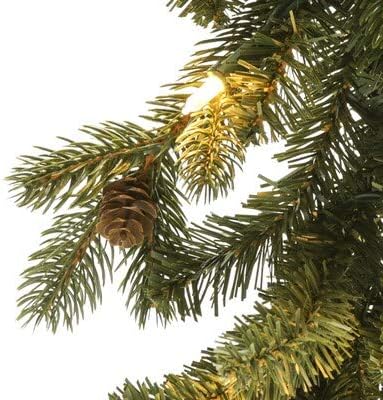 Miniatura 3 de GE Guirnalda de 50 luces LED que cambian de color con piñas de pino 19001LO blanco cálido y multicolor de 9 pies