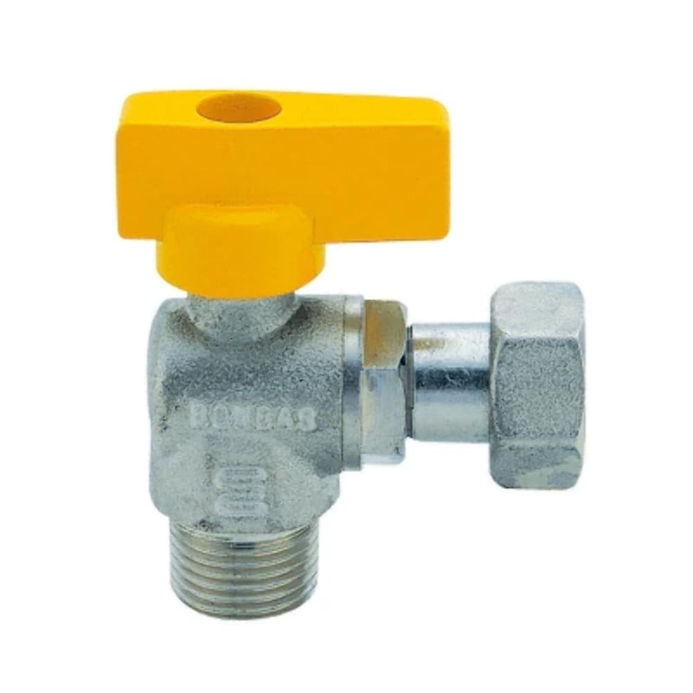 Rubinetto a sfera per gas a squadra M 3/4 x 3/4
