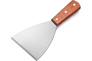 New Star Foodservice 38309 Wood Handle Slant Edge Grill Scrapers