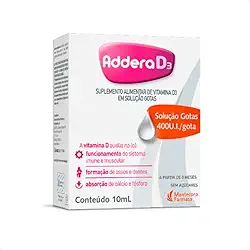 Vitamina D Addera D3 400UI em Gotas 10ml - Suplemento Alimentar