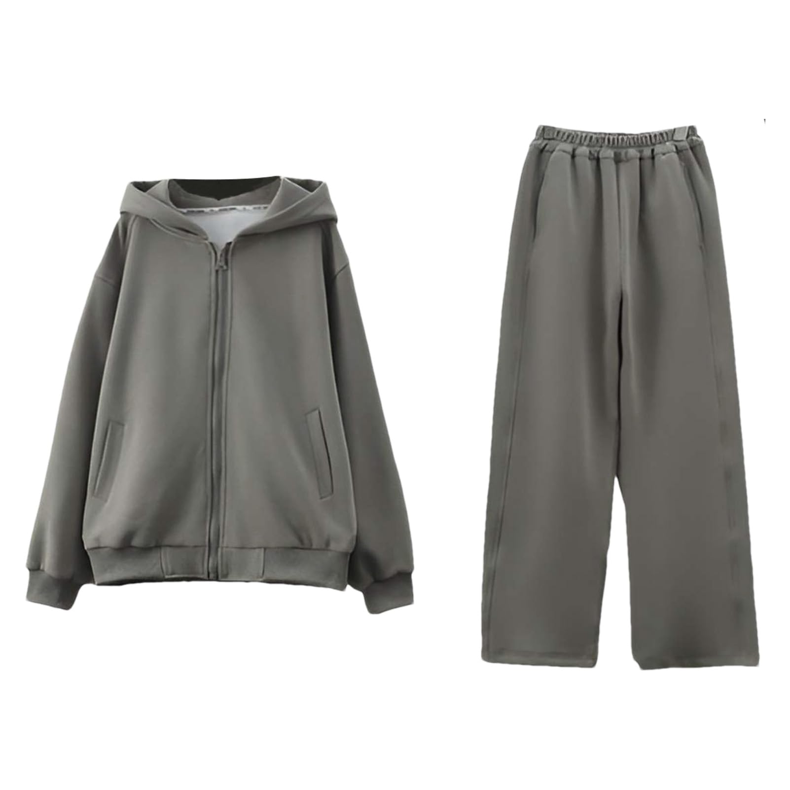 amropi Bambina Ragazze Tuta Giacca con Cappuccio e Jogging Pantaloni Set 2 Pezzi Completo da Sport per 3-13 Anni